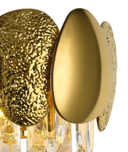 Бра CHIC 81437/1W GOLD Natali Kovaltseva прозрачный золотой на 2 лампы, основание золотое в стиле современный фото 2